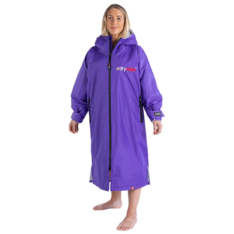 Dryrobe Advance Long Sleeve - Purple / Grey 