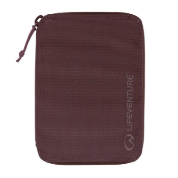 Lifeventure RFiD Mini Travel Wallet in Plum