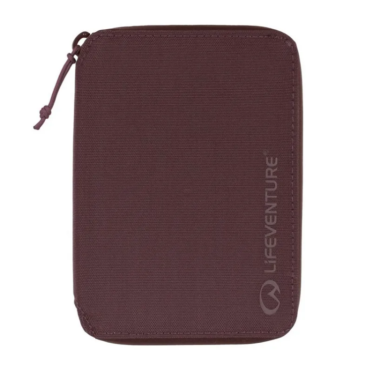 Lifeventure RFiD Mini Travel Wallet in Plum