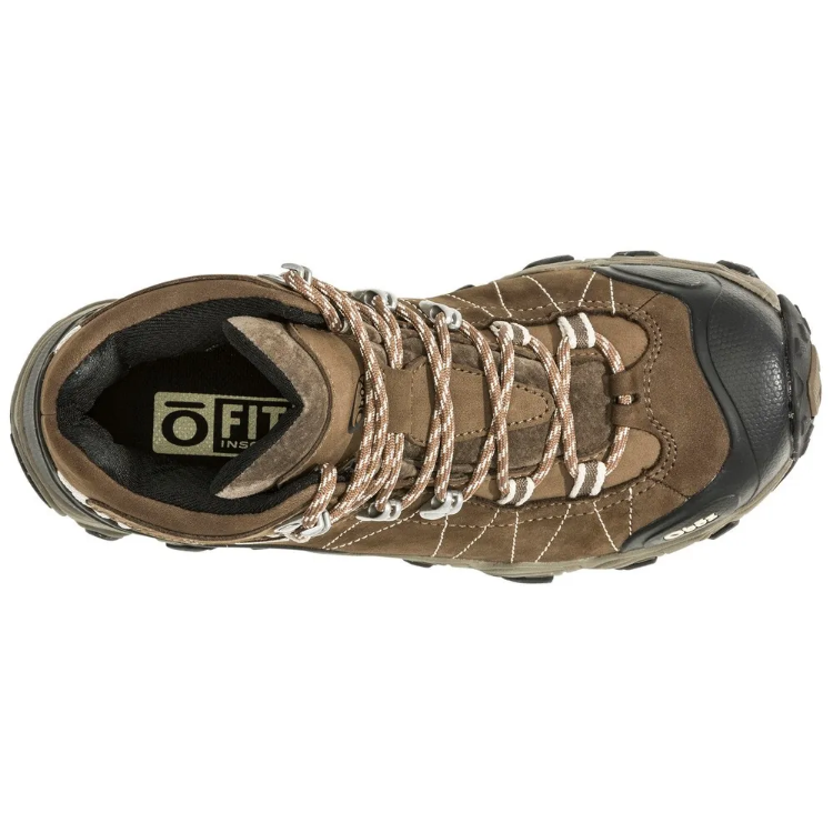 Oboz Women's Bridger Mid Bdry - Wide - Walnut