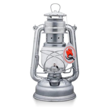Feuer Hand Hurricane Lantern in Zinc