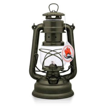 Feuer Hand Hurricane Lantern in Olive