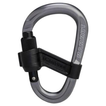 Mammut Smart HMS 2.0 Screwgate Carabiner in Grey