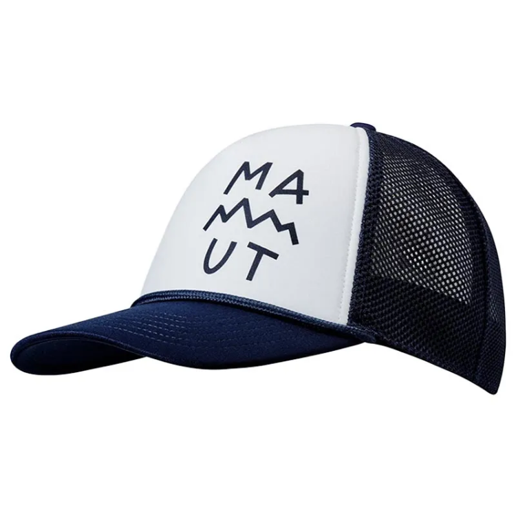 Mammut Crag Cap Lettering in Marine White