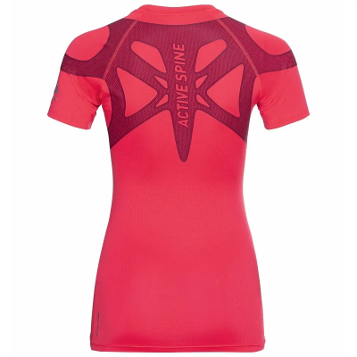 Odlo T-Shirt S/S Crew Neck ACTIVE SPINE 2.0 Women's in Paradise Pink
