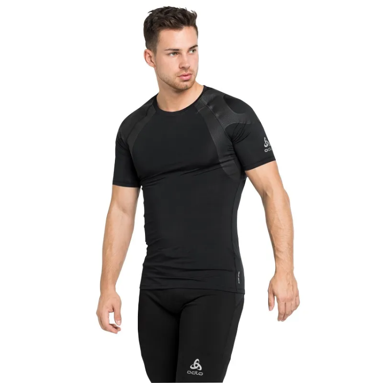 Odlo T-Shirt S/S Crew Neck ACTIVE SPINE 2.0 in Black