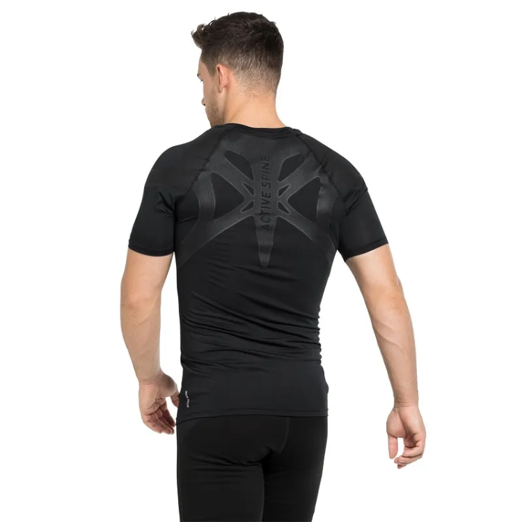 Odlo T-Shirt S/S Crew Neck ACTIVE SPINE 2.0 in Black