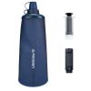 LifeStraw Peak Series Collapsible Squeeze 650ml Bottle with Filter in Mountain Blue