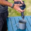 LifeStraw Peak Series Collapsible Squeeze 1L Bottle with Filter in Dark Grey