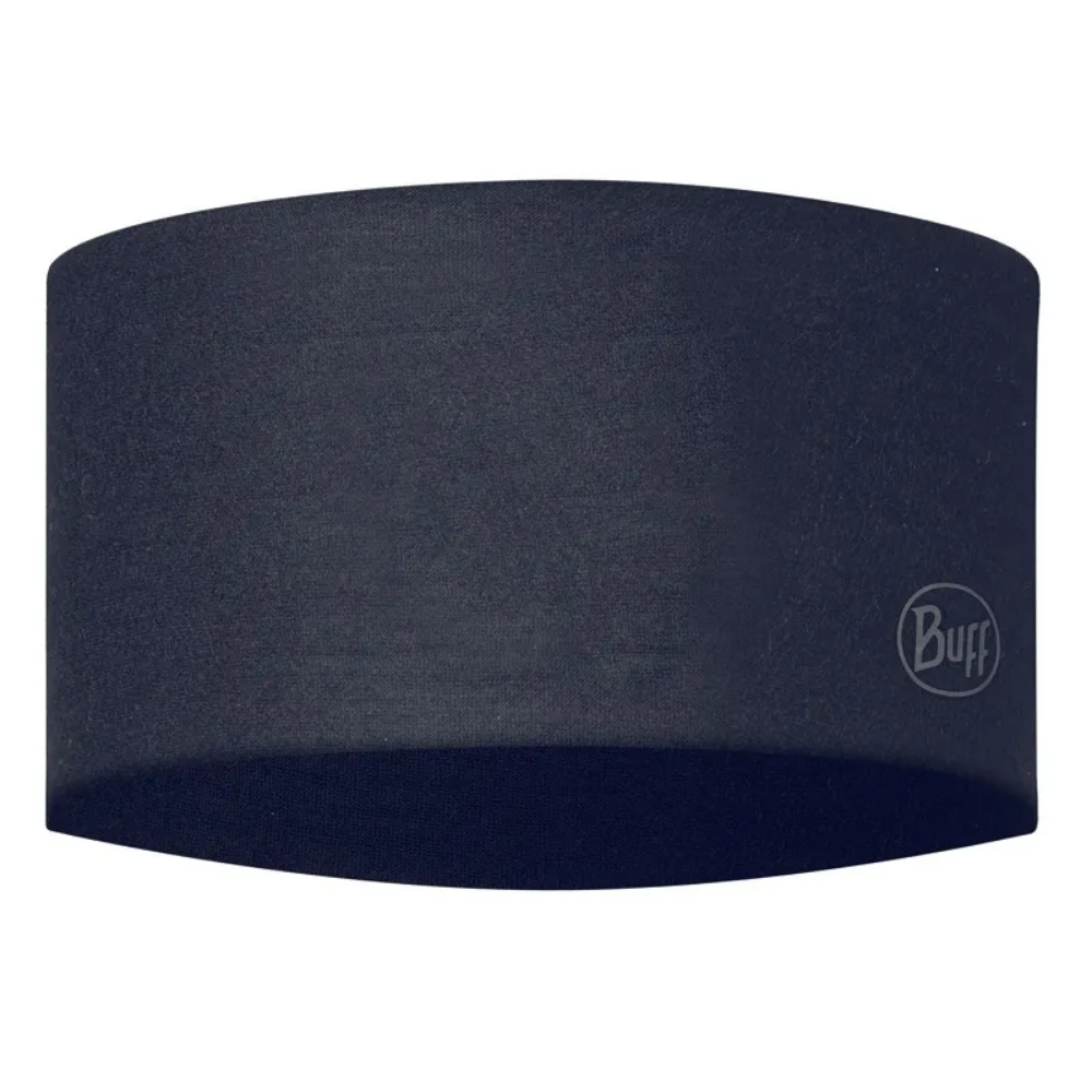 Buff Coolnet UV Wide Headband in Solid Night Blue