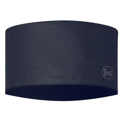 Buff Coolnet UV Wide Headband - Solid Night Blue