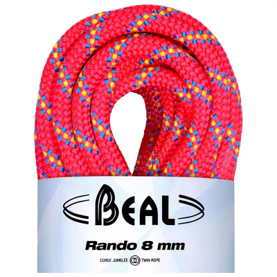 Beal Rando 8mm Walkers Rope in Pink Golden Dry