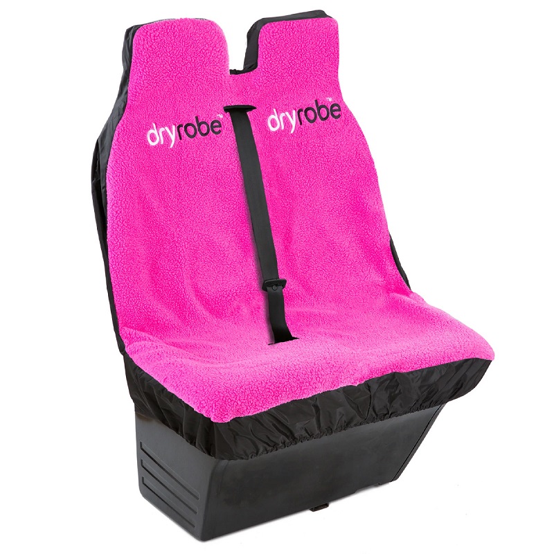 Dryrobe Car Seat Cover Double in Black / Pink