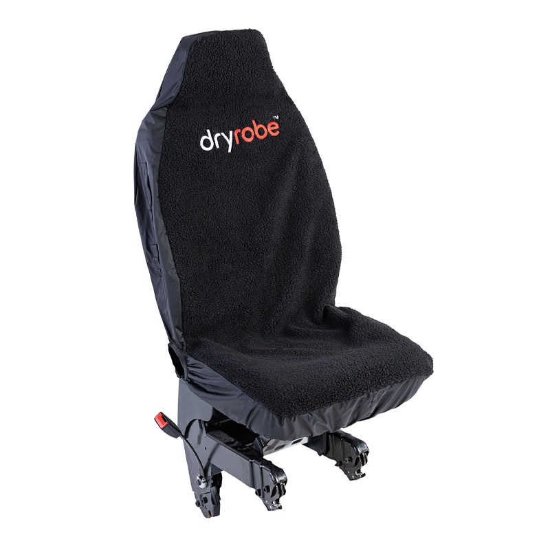 Dryrobe Car Seat Cover in Single Black / Black