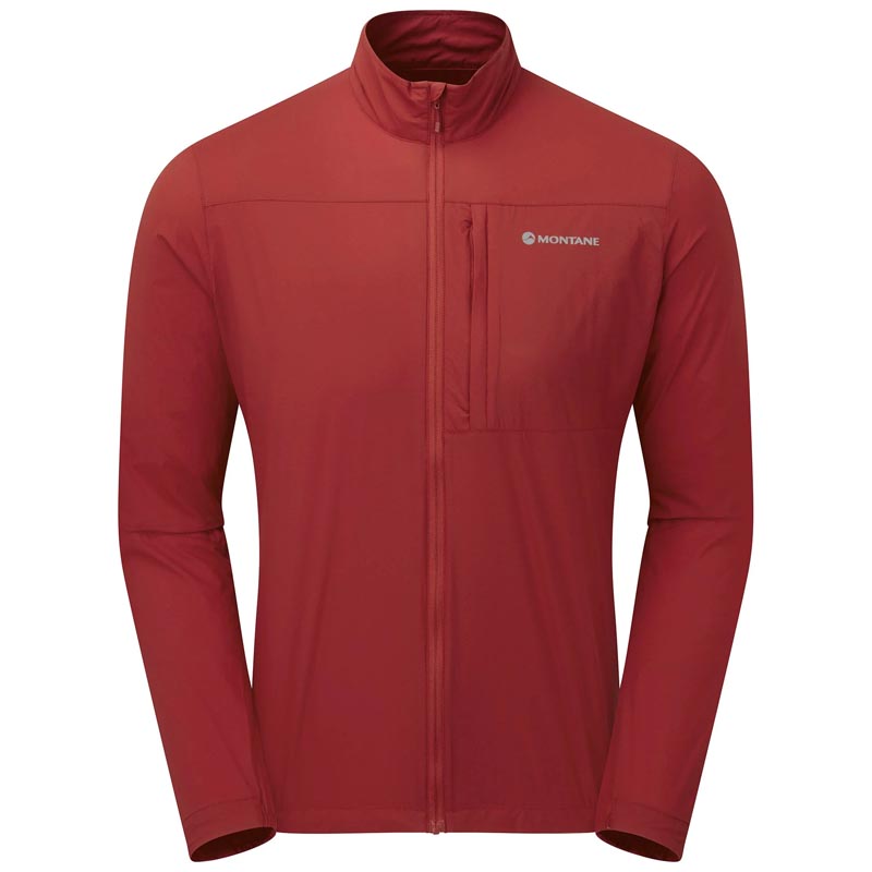 Montane Men's Featherlite Windproof Jacket in Acer Red