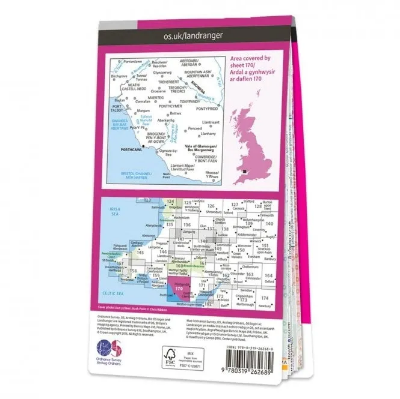 Ordnance Survey Landranger 1:50 000 Laminated 170 - Vale of Glamorgan & Rhondda