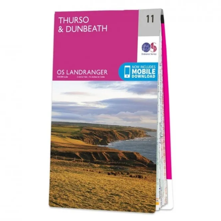 Ordnance Survey Landranger 1:50 000 - 11 - Thurso & Dunbeath