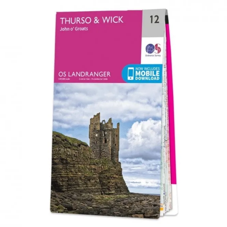 Ordnance Survey Landranger 1:50 000 - 12 - Thurso & Wick