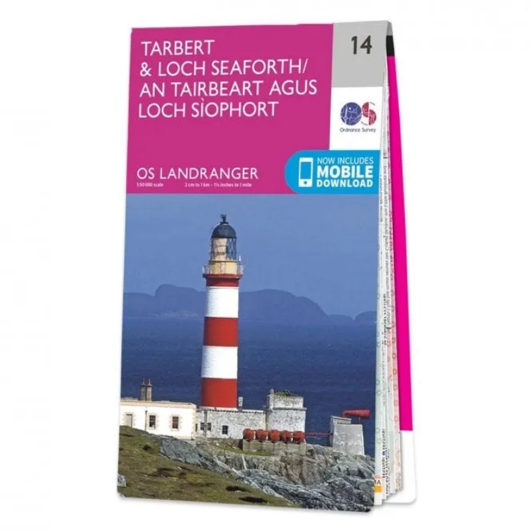 Ordnance Survey Landranger 1:50 000 - 14 - Tarbert & L.Seafort