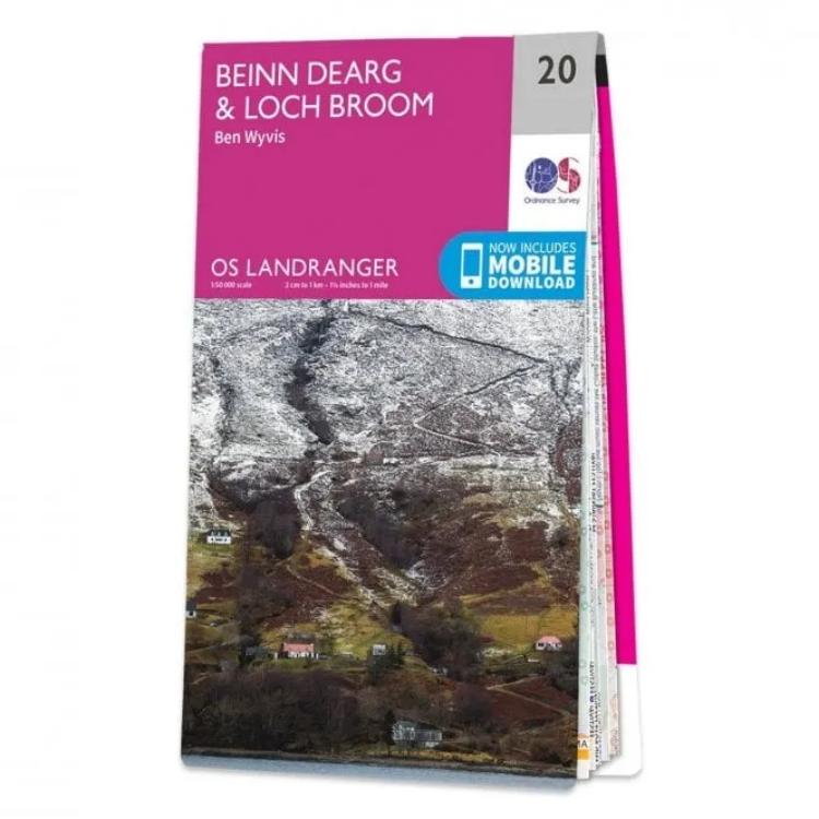 Ordnance Survey Landranger 1:50 000 - 20 - Beinn Dearg
