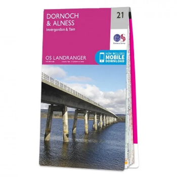 Ordnance Survey Landranger 1:50 000 - 21 - Dornock Alness & Invergordon
