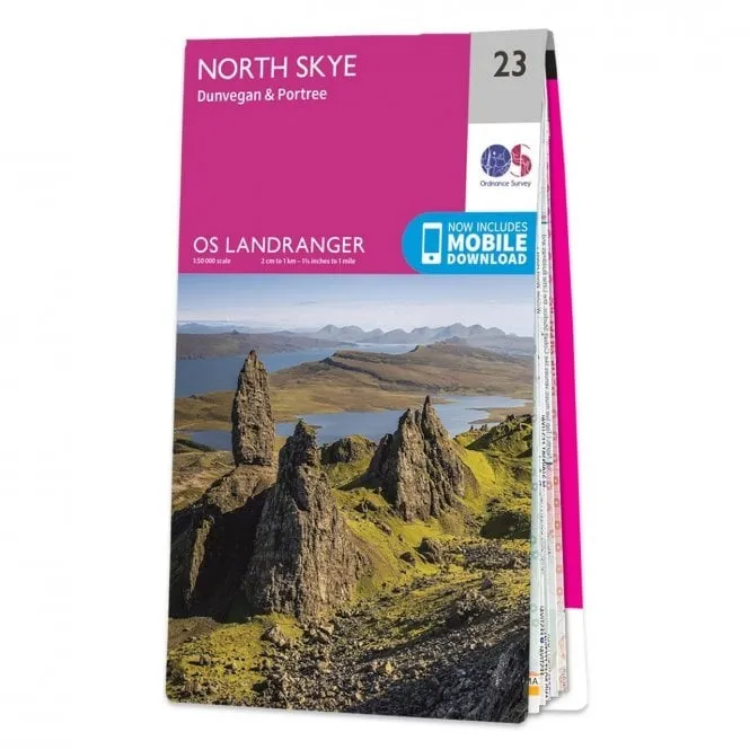 Ordnance Survey Landranger 1:50 000 - 23 - North Skye