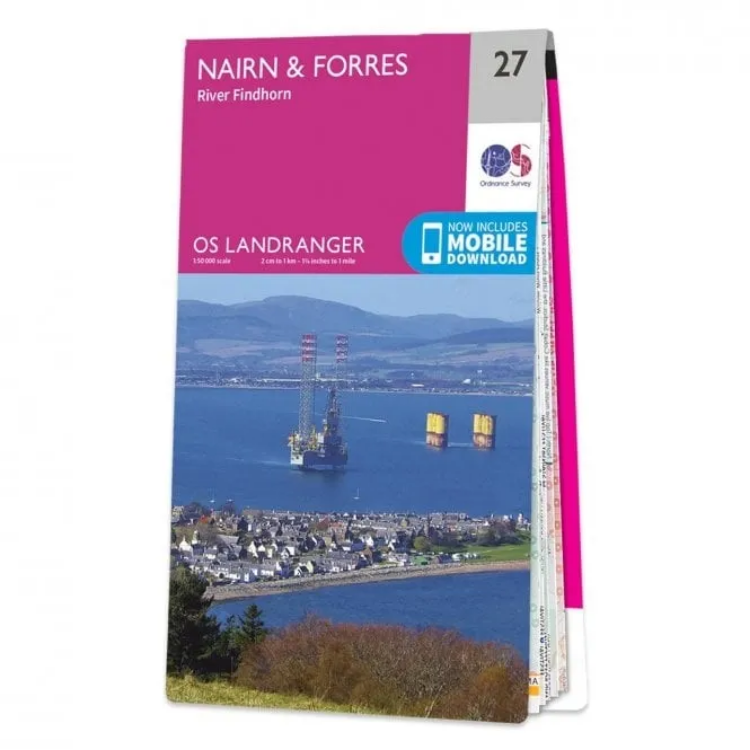 Ordnance Survey Landranger 1:50 000 - 27 - Nairn & Forres