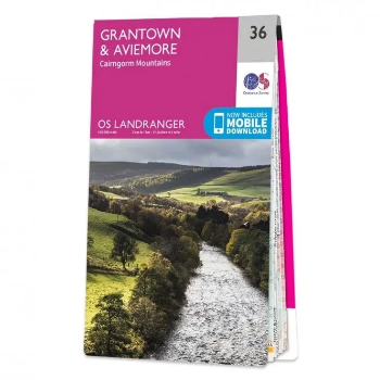 Ordnance Survey Landranger 1:50 000 - 36 - Grantown Aviemore & Cairngorm