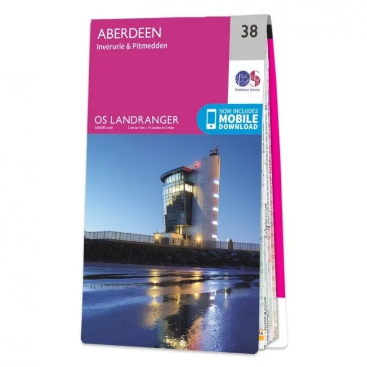 Ordnance Survey Landranger 1:50 000 - 38 - Aberdeen