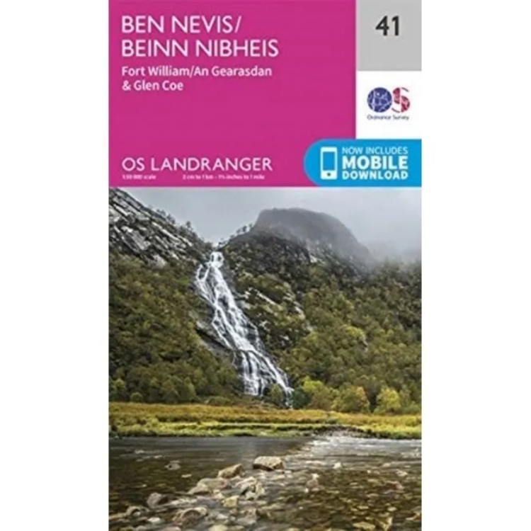 Ordnance Survey Landranger 1:50 000 - 41 - Ben Nevis & Fort William