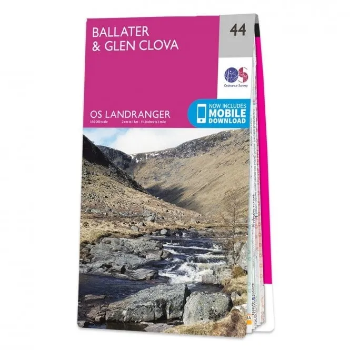 Ordnance Survey Landranger 1:50 000 - 44 - Ballater & G.Clova