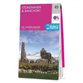 Ordnance Survey Landranger 1:50 000 - 45 - Stonehaven 