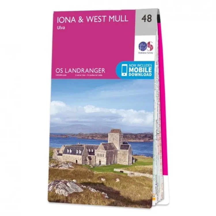 Ordnance Survey Landranger 1:50 000 - 48 - Iona Ulva & West Mull