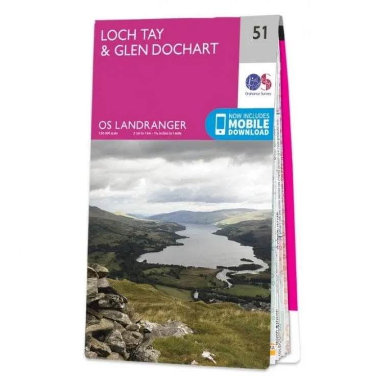 Ordnance Survey Landranger 1:50 000 - 51 - Loch Tay