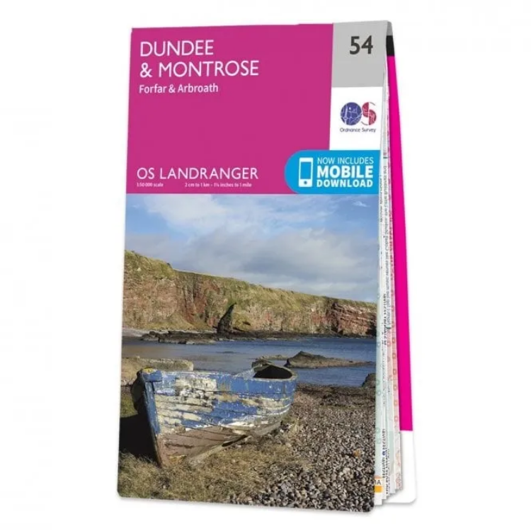 Ordnance Survey Landranger 1:50 000 - 54 - Dundee to Montrose 