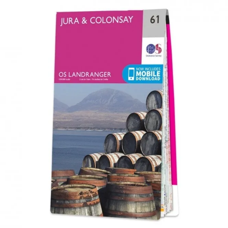 Ordnance Survey Landranger 1:50 000 - 61 - Jura & Colonsay