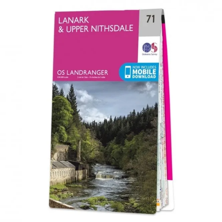 Ordnance Survey Landranger 1:50 000 - 71 - Lanark & Upper Nithsdale