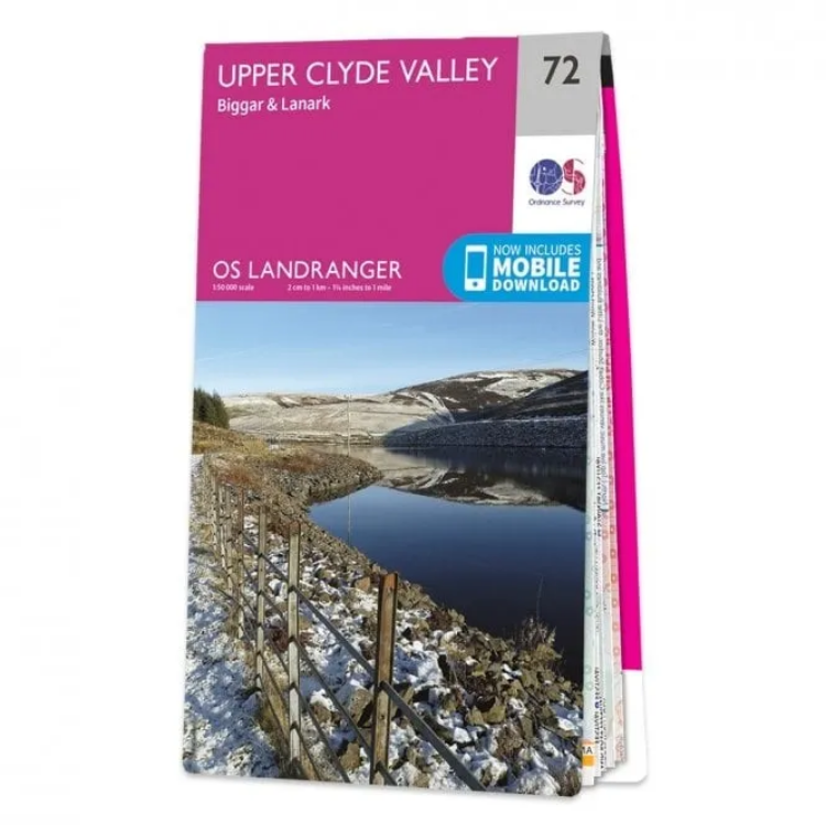 Ordnance Survey Landranger 1:50 000 - 72 - Upper Clyde Valley