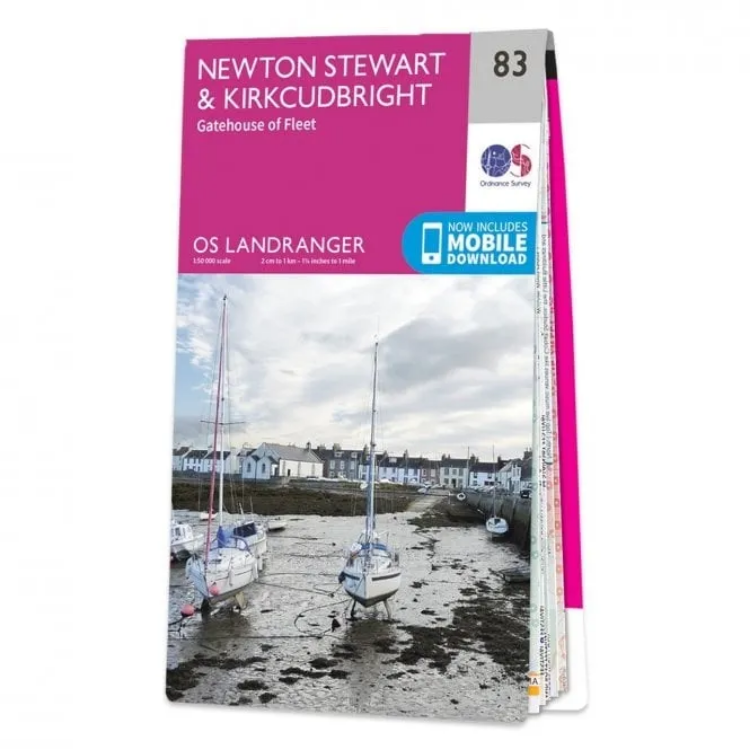 Ordnance Survey Landranger 1:50 000 - 83 - Newton Stewart & Kirkcudbright