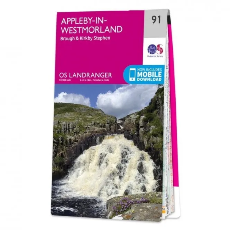 Ordnance Survey Landranger 1:50 000 - 91 - Appleby Westmoreland