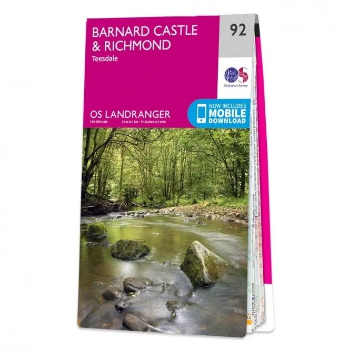 Ordnance Survey Landranger 1:50 000 - 92 - Barnard Castle