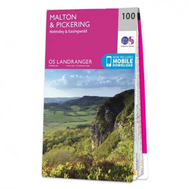 Ordnance Survey Landranger 1:50 000 - 100 - Malton & Pickering