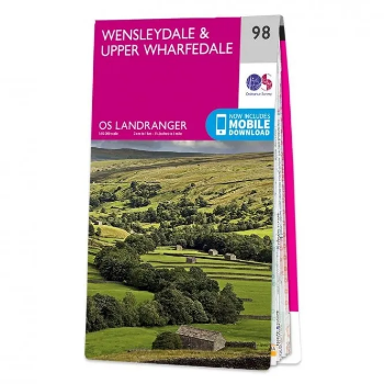 Ordnance Survey Landranger 1:50 000 - 98 - Wensleydale & Upper Wharfedale