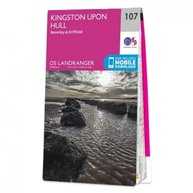 Ordnance Survey Landranger 1:50 000 - 107 - Kingston Upon Hull