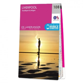 Ordnance Survey Landranger 1:50 000 - 108 - Liverpool