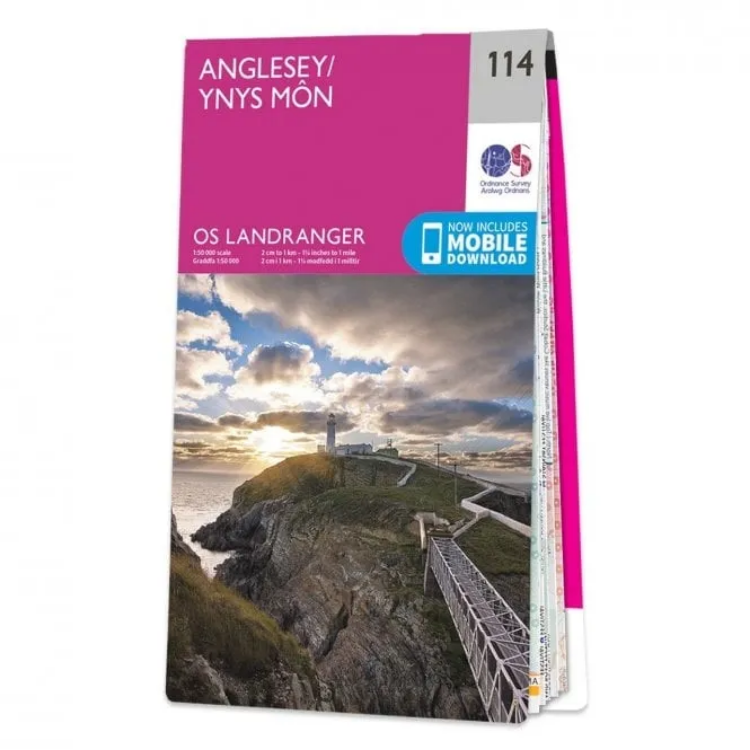 Ordnance Survey Landranger 1:50 000 - 114 - Anglesey 
