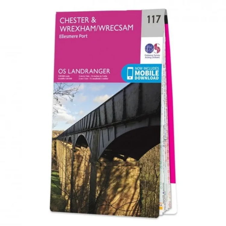 Ordnance Survey Landranger 1:50 000 - 117 - Chester & Wrexham