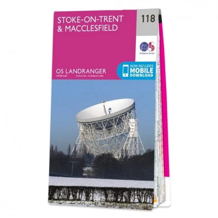 Ordnance Survey Landranger 1:50 000 - 118 - Stoke-on-Trent & Macclesfield 