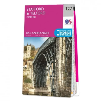 Ordnance Survey Landranger 1:50 000 - 127 - Stafford & Telford