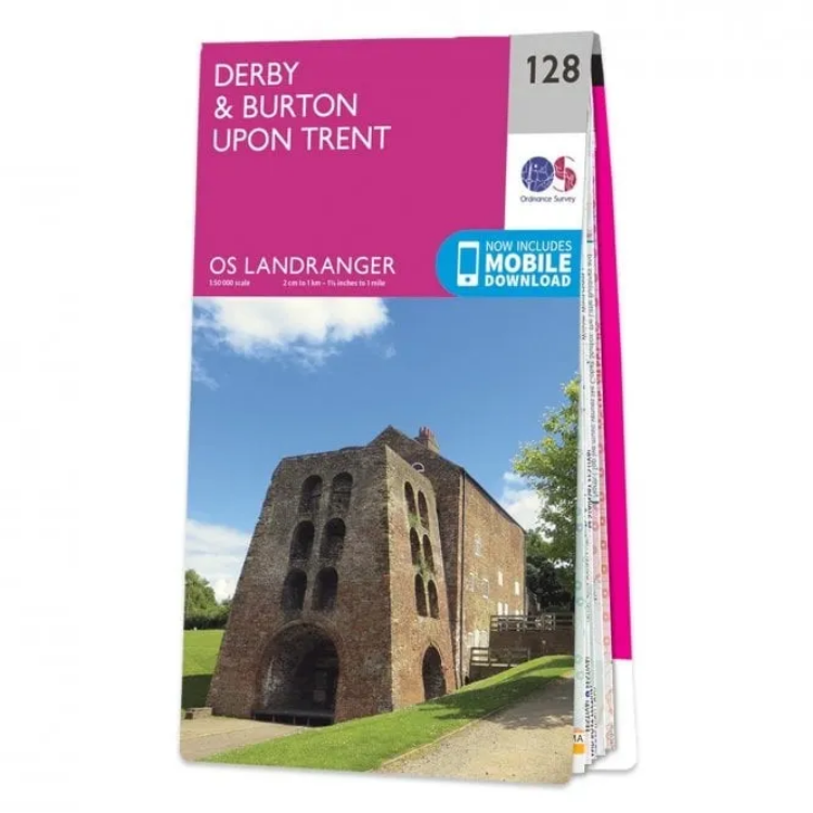 Ordnance Survey Landranger 1:50 000 - 128 - Derby & Burton Trent
